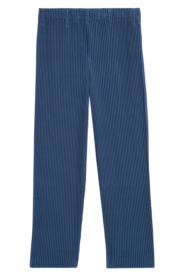 Tailored Pleats 1 Straight Leg Pants, Main, color, SHADOW BLUE