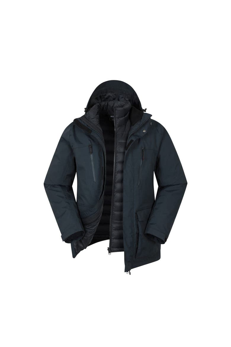 Maple 3 in 1 Waterproof Jacket, Main, color, Navy