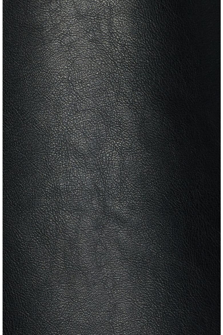 Faux Leather Jacket, Alternate, color, BLACK FADE