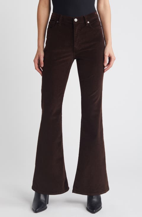 Le Easy Flare Corduroy Flare Jeans (Espresso)