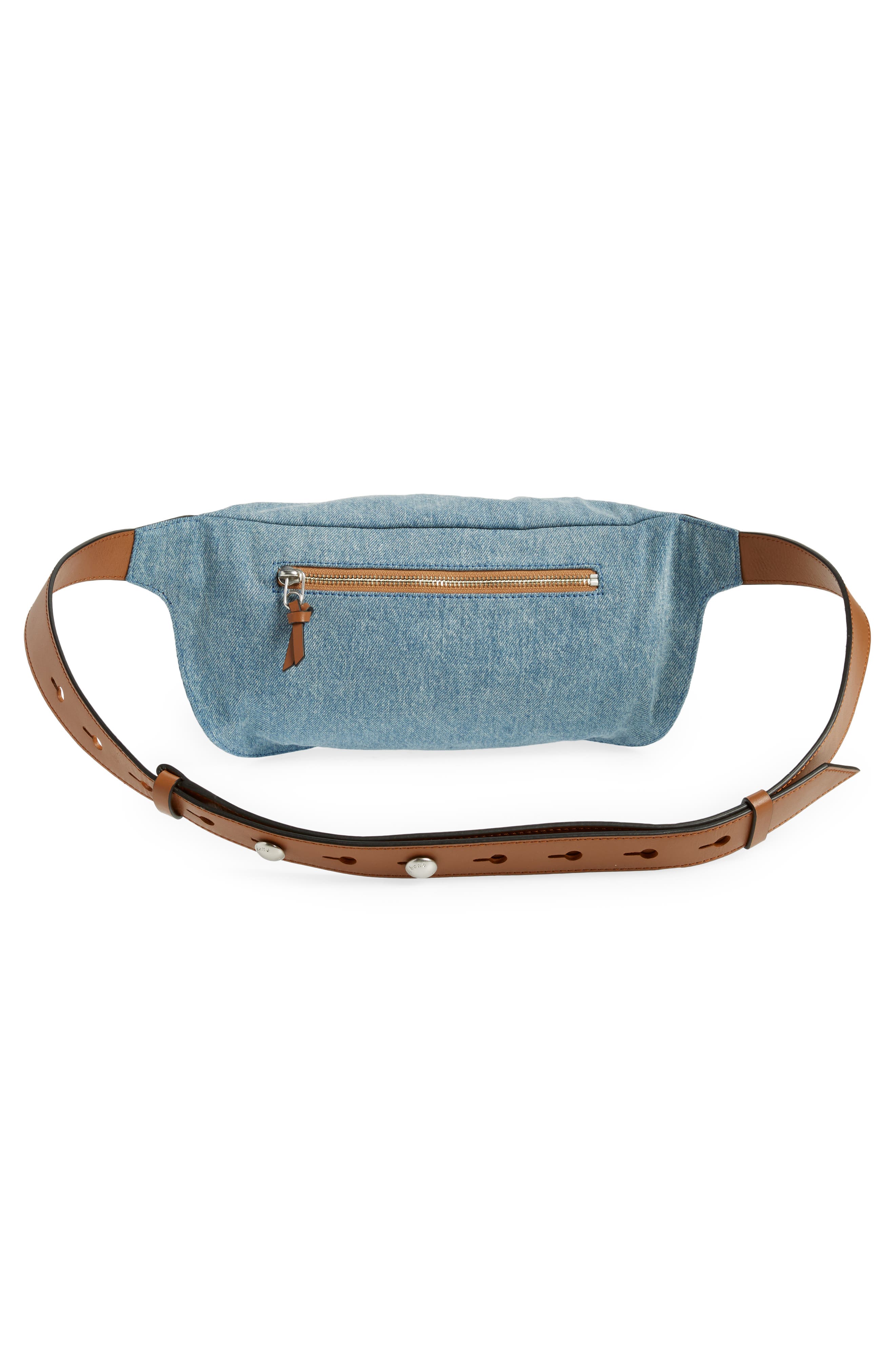 rag & bone Commuter Denim Belt Bag, Alternate, color, 