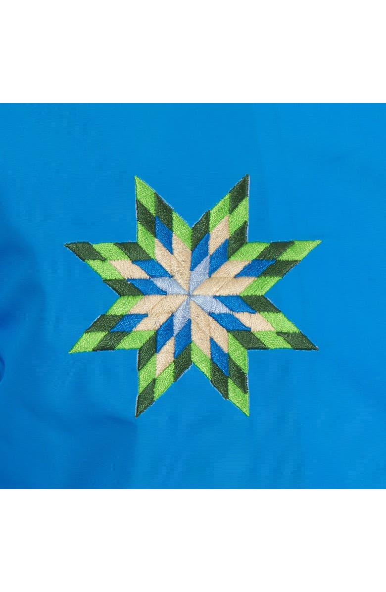 JH DESIGN Men's JH Design Blue Milwaukee Bucks 2022/23 City Edition Full-Zip Nylon Bomber Jacket, Alternate, color, 