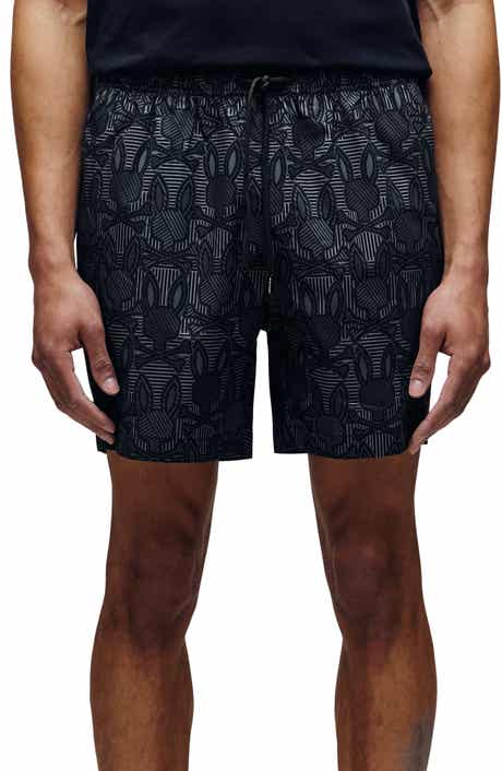 Psycho Bunny Reeves Bunny Print Swim Trunks
