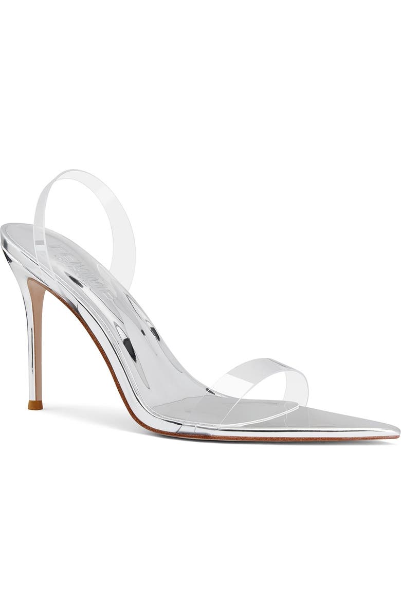 FEMME Rive Slingback Pump, Alternate, color, Platinum