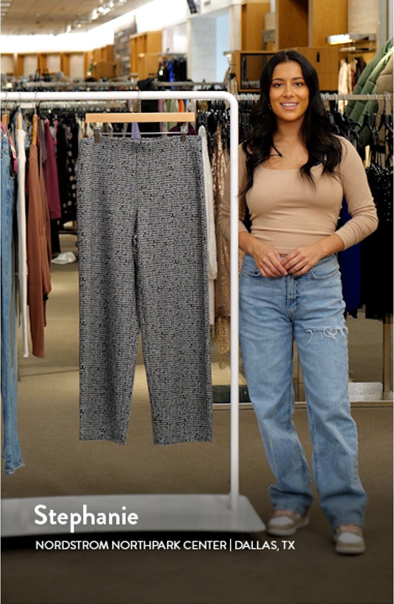 Tweed Wide Leg Pull-On Pants, sales video thumbnail