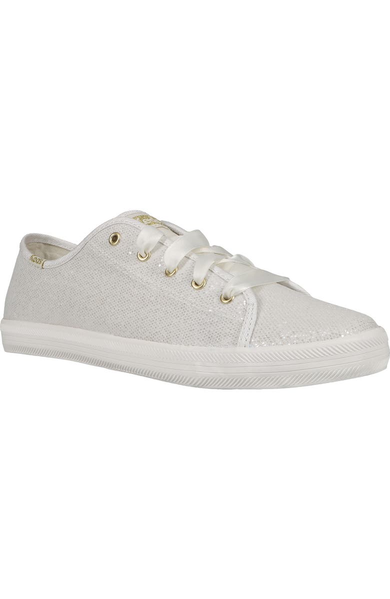 Keds<sup>®</sup> Kids' Kickstart Celebrations Sneaker, Main, color, Ivory Sparkle