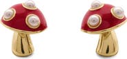 Kate Spade New York secret garden mushroom stud earrings