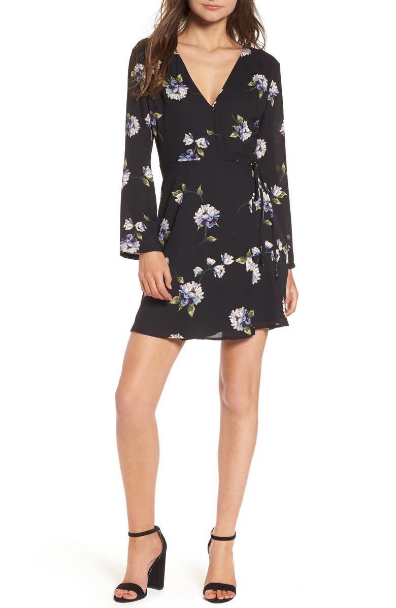 All in Favor Elly Wrap Dress, Main, color,