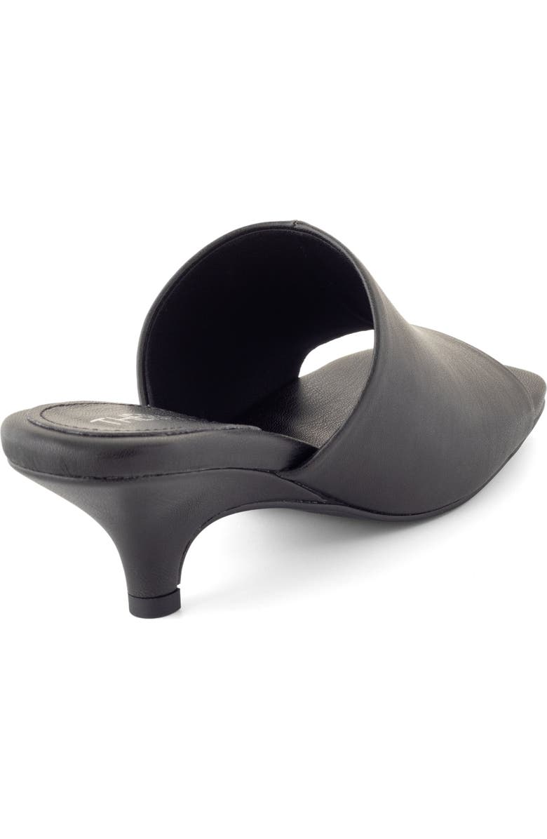 Therapy Australia Nassau Square Toe Low Kitten Heel, Alternate, color, Black Pu