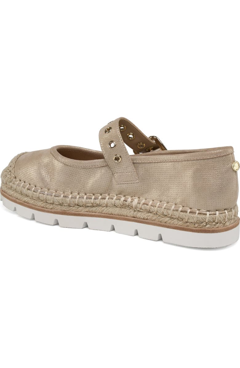 JSlides Footwear Beatrice Leather Espadrille, Alternate, color, Gold