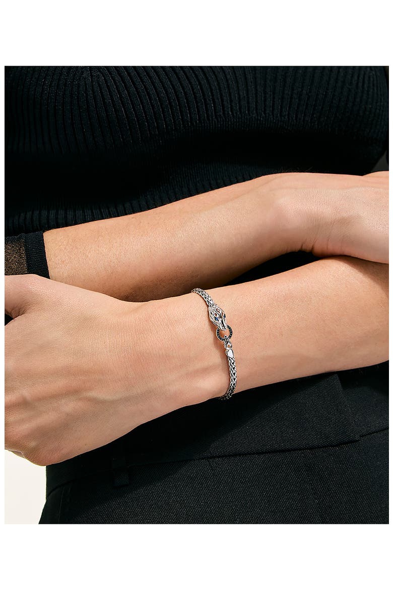 Naga Bracelet, Alternate, color, SILVER