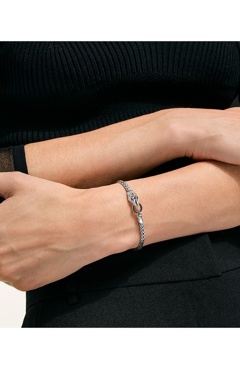 John Hardy Naga Bracelet, Alternate, color, Silver