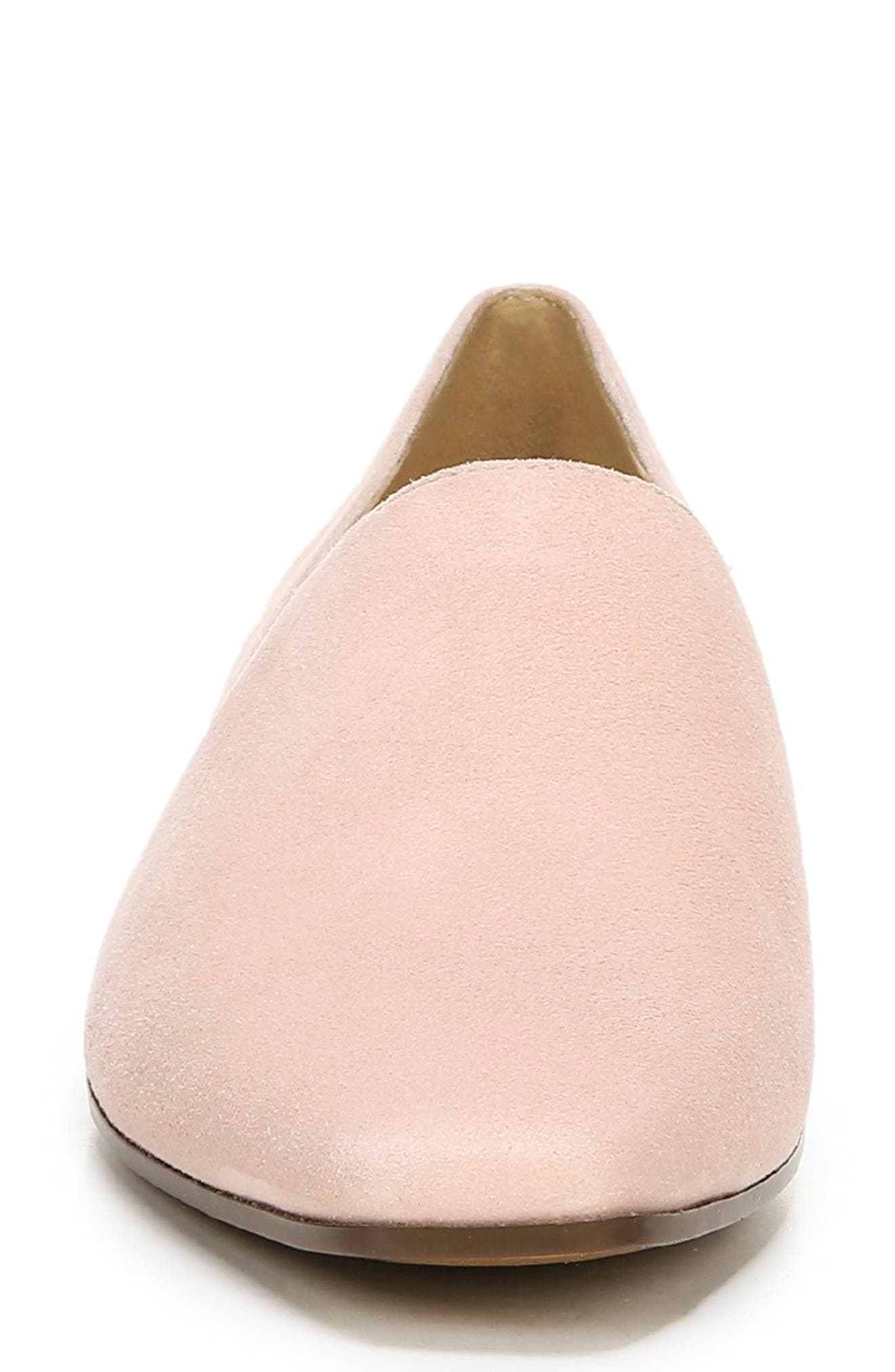 Collette Loafer, Alternate, color, DUSTY ROSE SUEDE