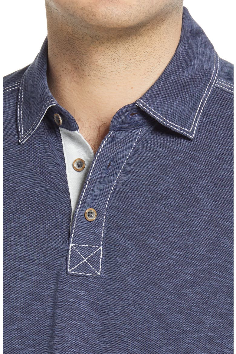 Slub Polo, Alternate, color, NAVY