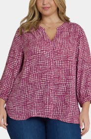 NYDJ Pintuck Top
