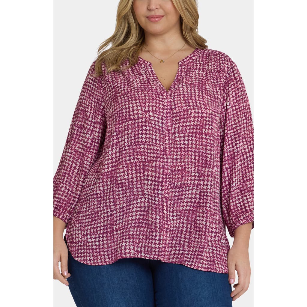 Nydj Pintuck Top In Pink