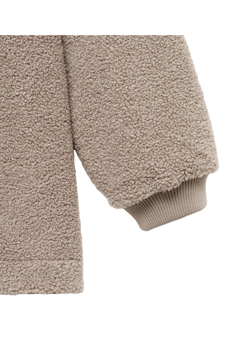 MANGO High Pile Fleece Lounge Top, Alternate, color, Medium Brown