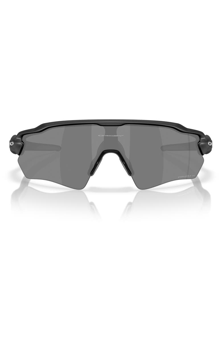 Oakley 131mm Prizm<sup>™</sup> Polarized Rectangular Sunglasses, Main, color, Matte Black/ Prizm Black