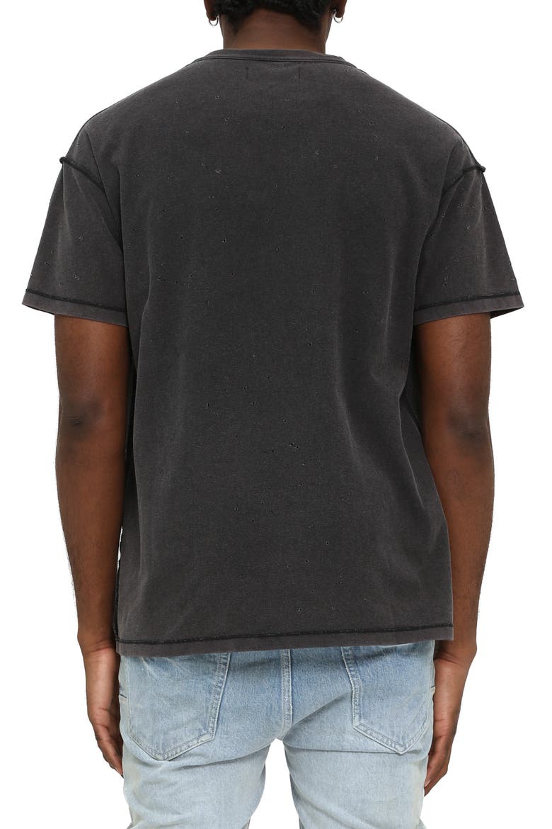 Textured Inside Out Graphic T-Shirt, Alternate, color, BLACK