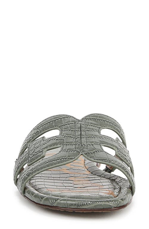 Sam Edelman Bay Cutout Slide Sandal In Washed Olive