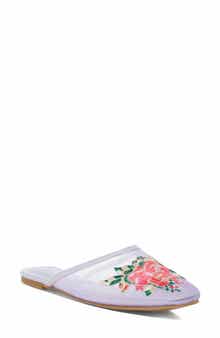LONDON RAG Shara Embroidered Mesh Mule