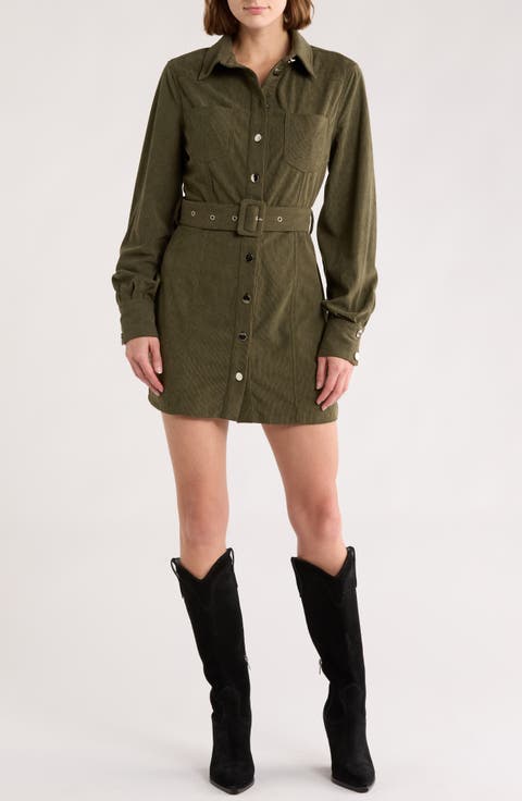 Sosi Long Sleeve Shirtdress