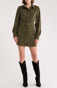 AREA STARS Sosi Long Sleeve Shirtdress