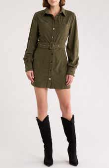 AREA STARS Sosi Long Sleeve Shirtdress