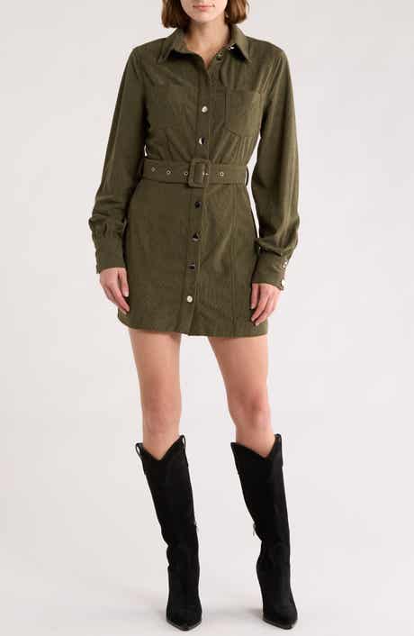 AREA STARS Sosi Long Sleeve Shirtdress