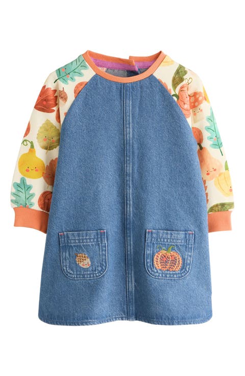 Kids' Denim Pinafore Dress