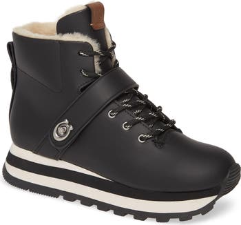 COACH Urban Hiker Faux Shearling Lined Bootie (Women  display picture 3