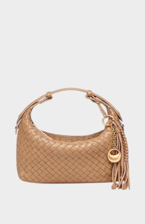 Camilla Woven Genuine Shoulder Bag