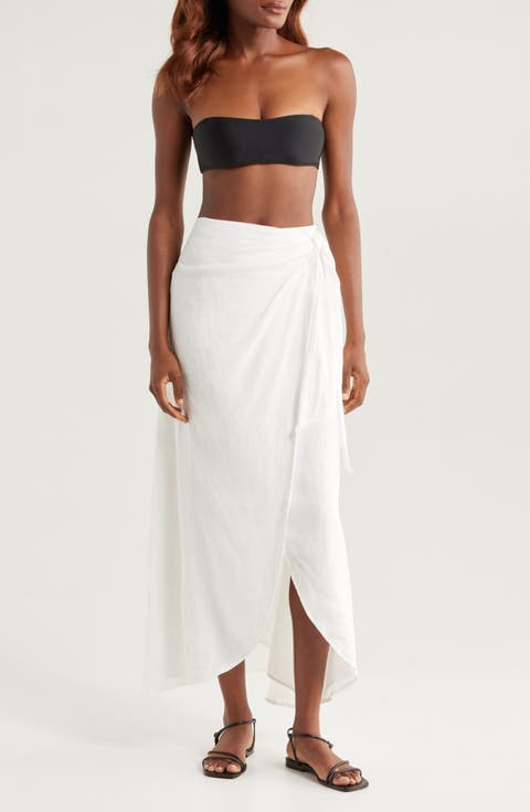 Lia Line Midi Cover-up Wrap Skirt