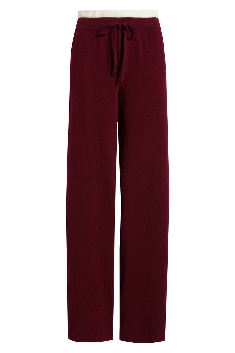 Tove Layered Sweater Pants, Alternate, color, MERLOT