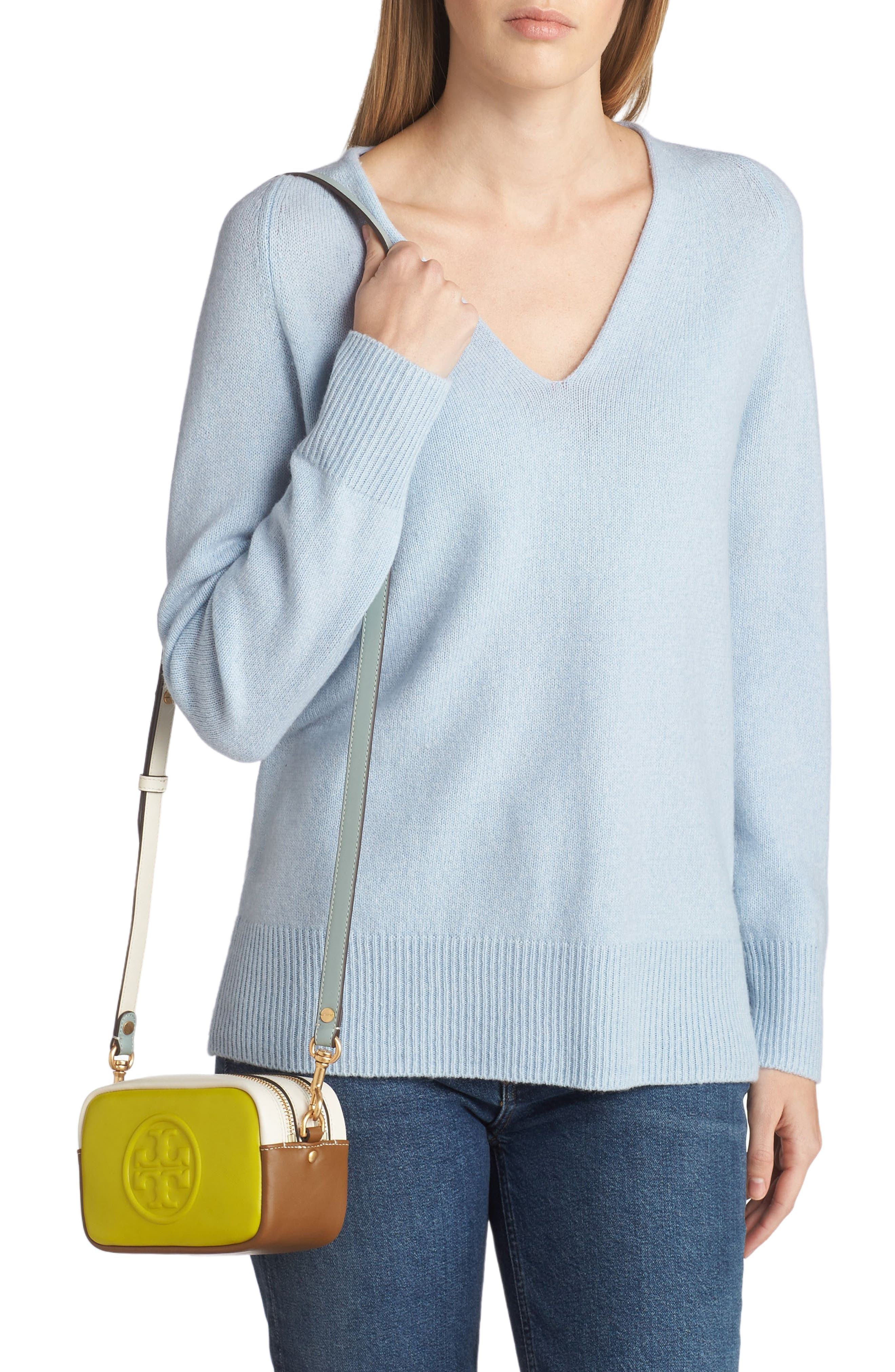 Tory Burch Mini Perry Bombé Colorblock Crossbody, Alternate, color, 