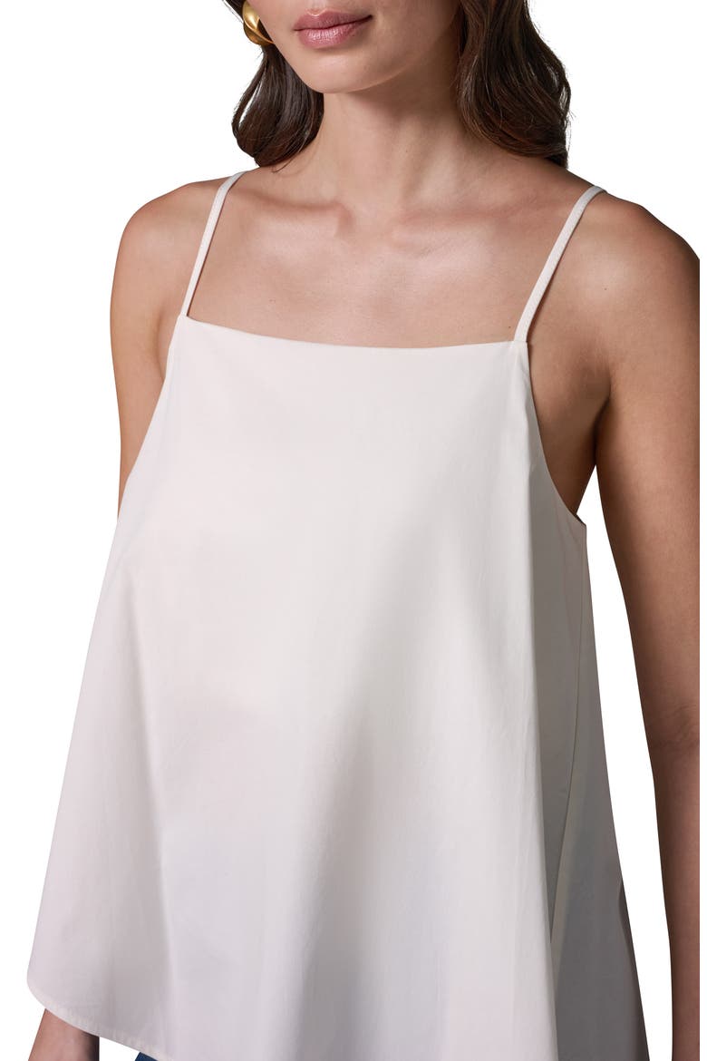 Asymmetric Stretch Poplin Top, Alternate, color, CREAM