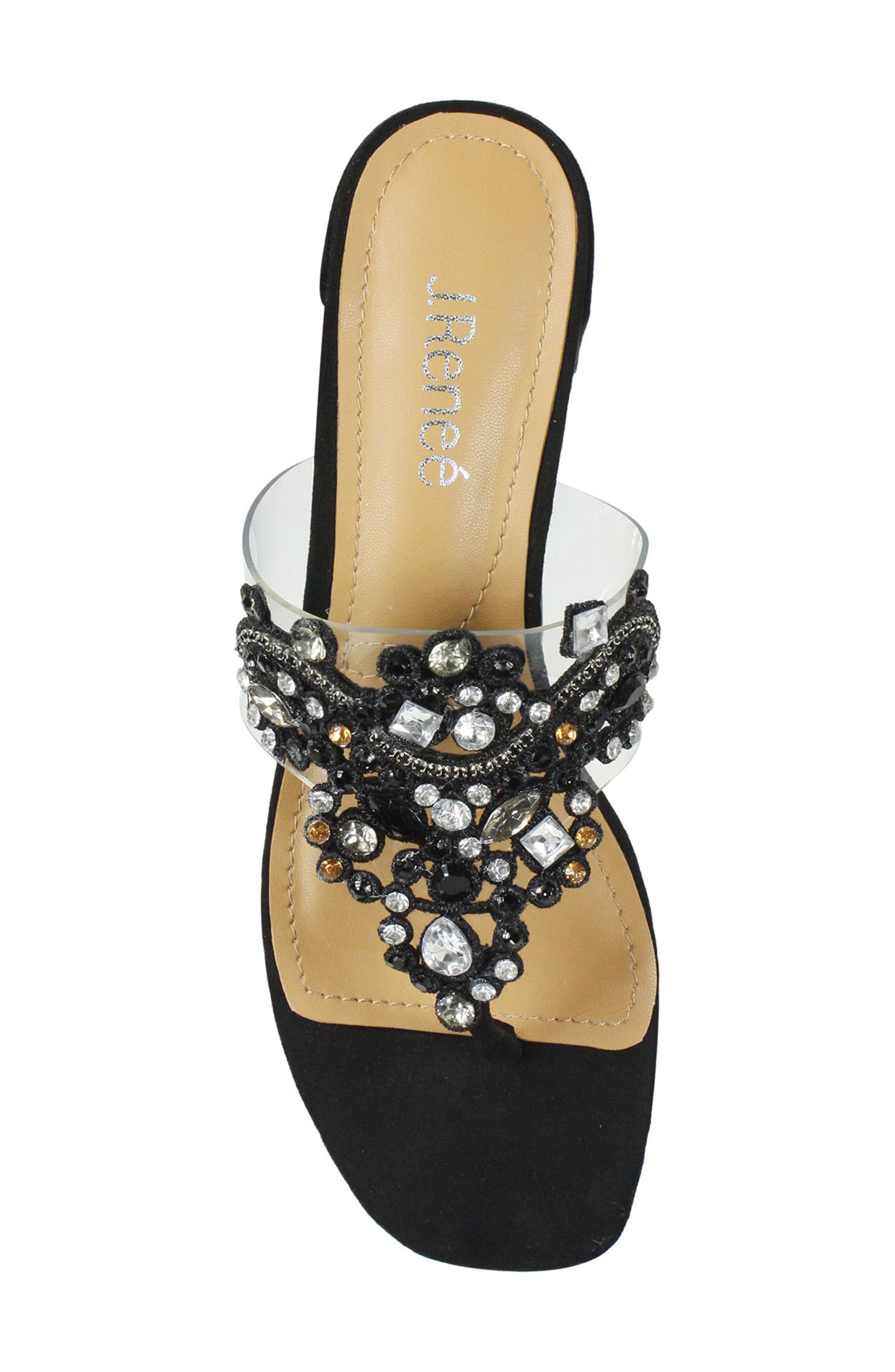 J. Reneé Jonette Embellished Slide Sandal, Alternate, color, 