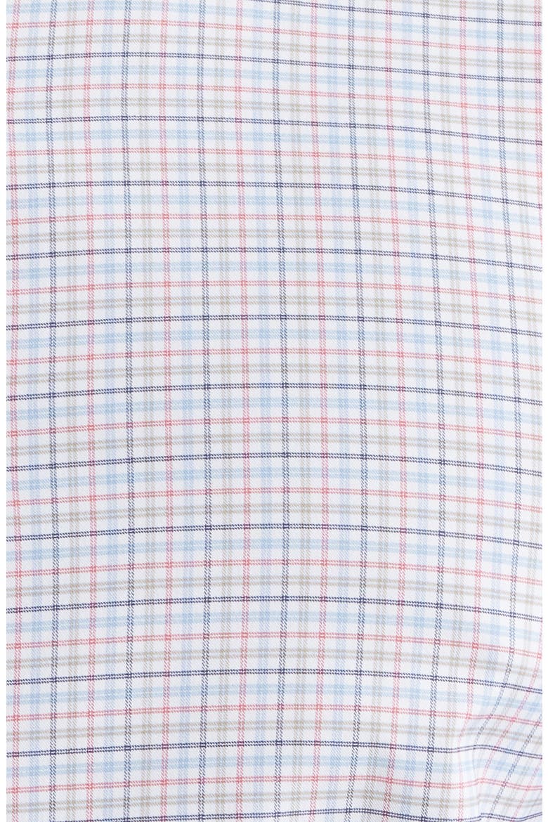 Casey Check Performance Twill Button-Down Shirt, Alternate, color, NAVY