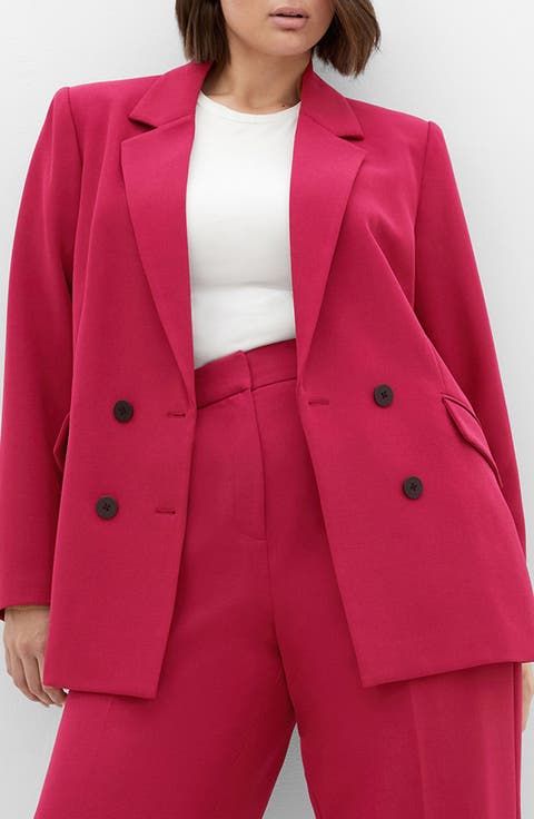 Alexis Oversize Double Breasted Blazer (Plus)