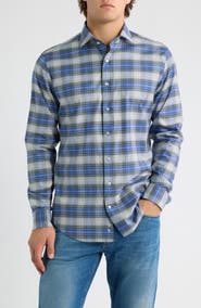johnnie-O Grove Plaid Long Sleeve Button Front Shirt