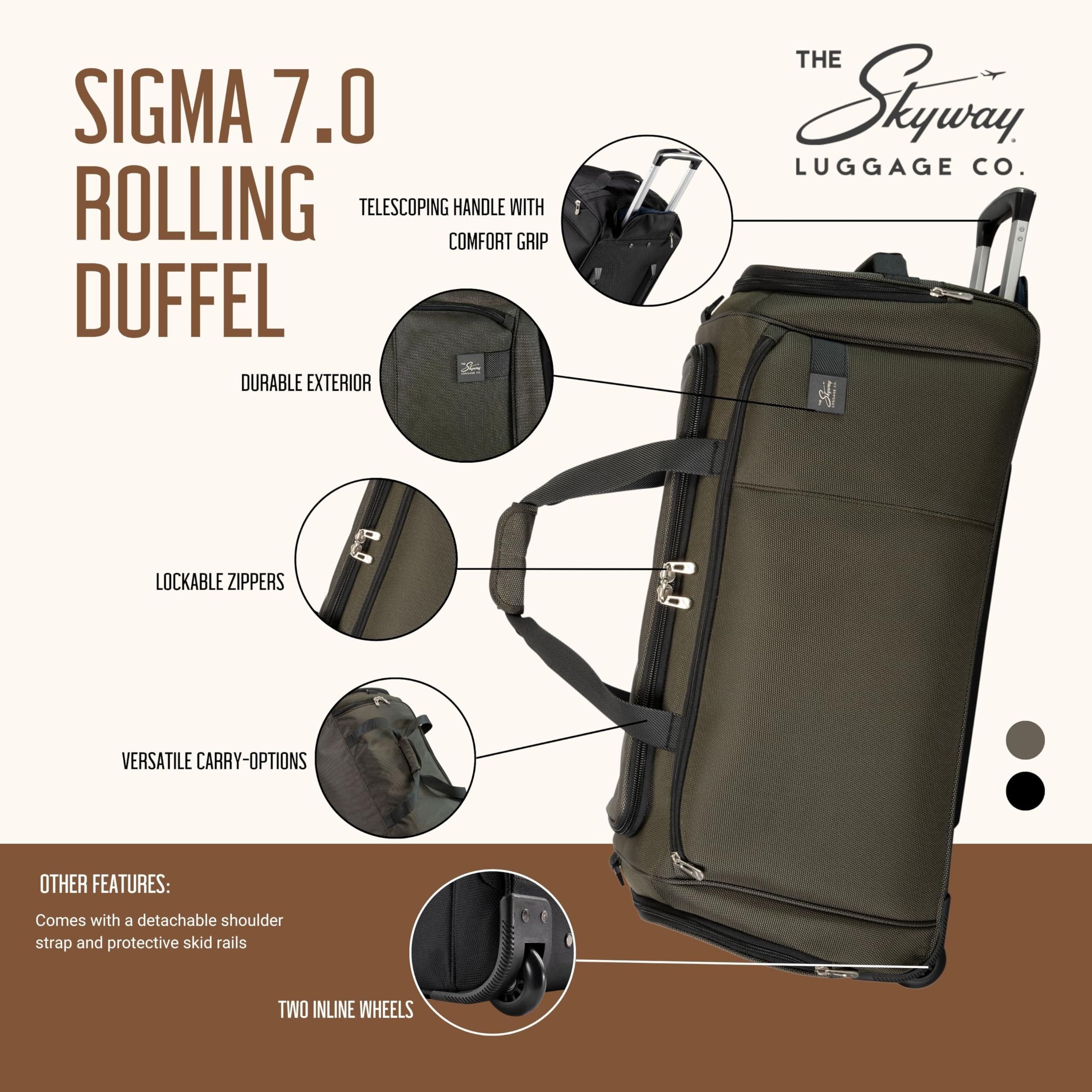 Sigma 7.0 Softside X-Large Rolling Duffel Bag, Alternate, color, Pine