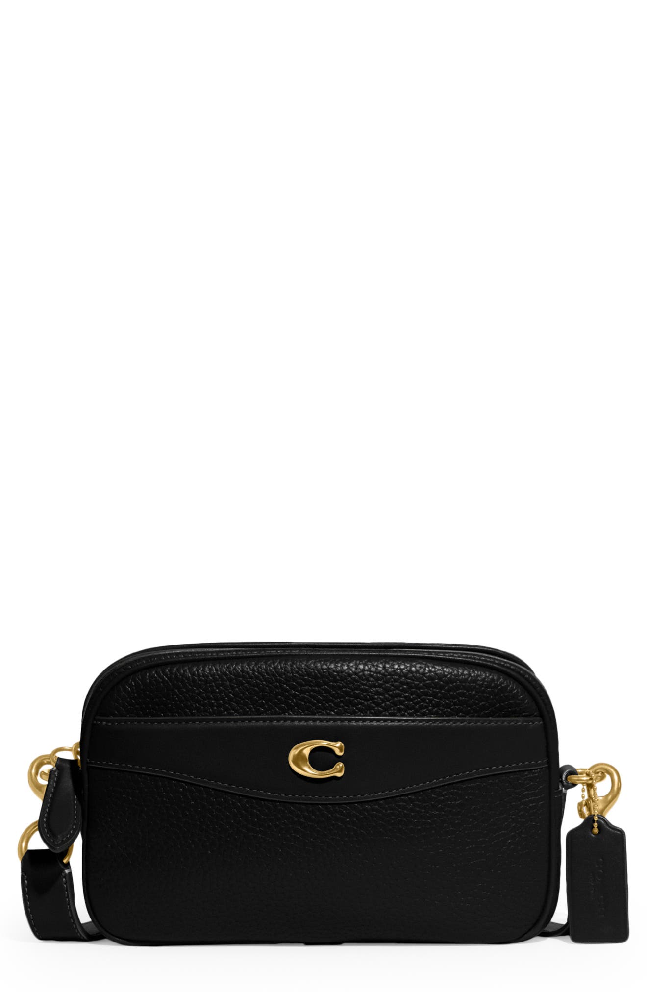 COACH Soft Pebble Leather Camera Bag, Main, color, 