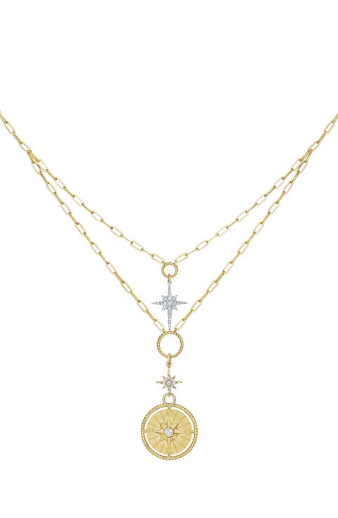 Penka 18K Gold Layered Pendant Necklace