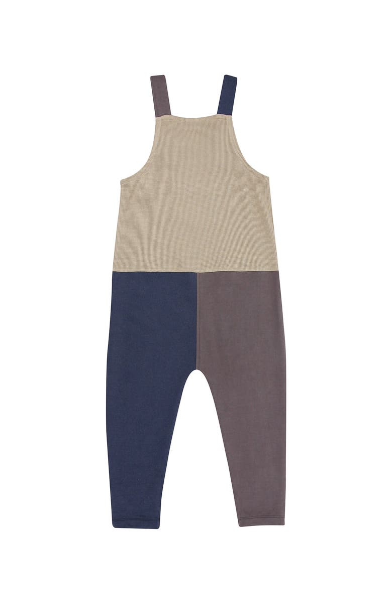 Turtledove London Kids Organic Cotton Colorblock Jumpsuit, Alternate, color, Multi