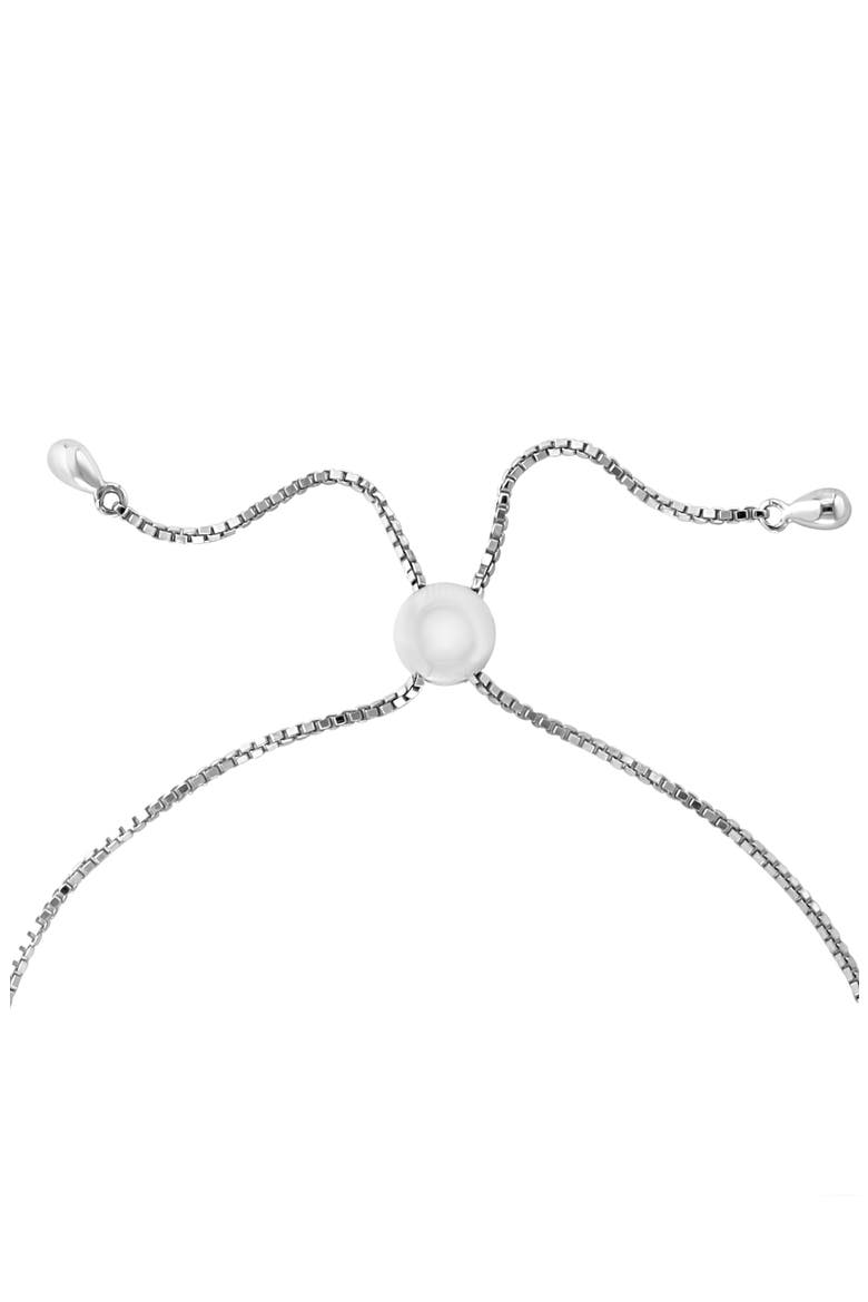Sterling Silver Black Spinel Slider Bracelet, Alternate, color, SILVER