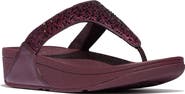 FitFlop Lulu Crystal-mix toe-post sandals