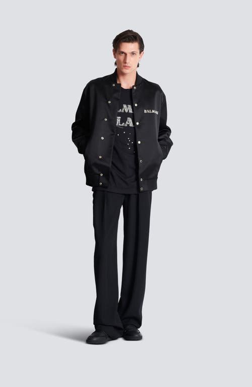 Balmain Embroidered Galaxy Logo T-shirt