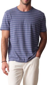Marine Layer Relaxed Striped Cotton & Hemp T-Shirt
