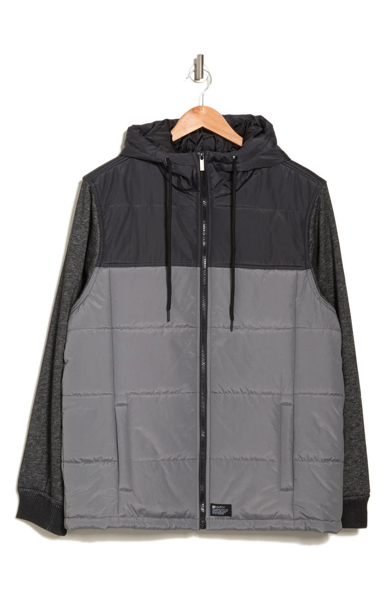 MATIX Quilted AOP Twill Colorblock Jacket, Alternate, color, 