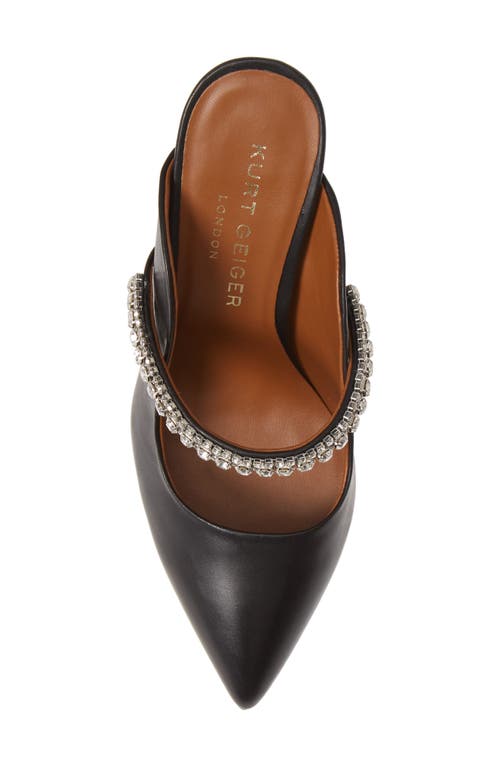 Kurt Geiger Rhinestone-embellished Pumps In Black Leather